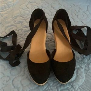 ballet lace up heels